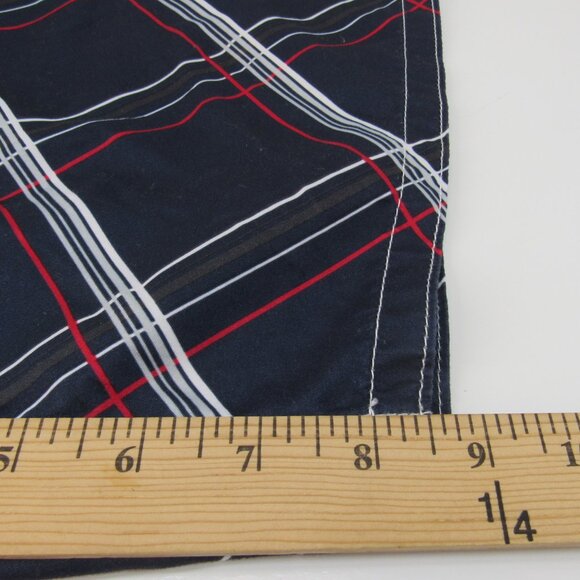OP Men's Dark Navy with White & Red Stripe 8 1/2" Inseam Swim Trunks L (36-38) - Picture 8 of 10